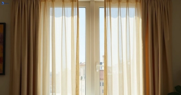 Dusty and dull curtains in penshurst-nsw before steam cleaning
